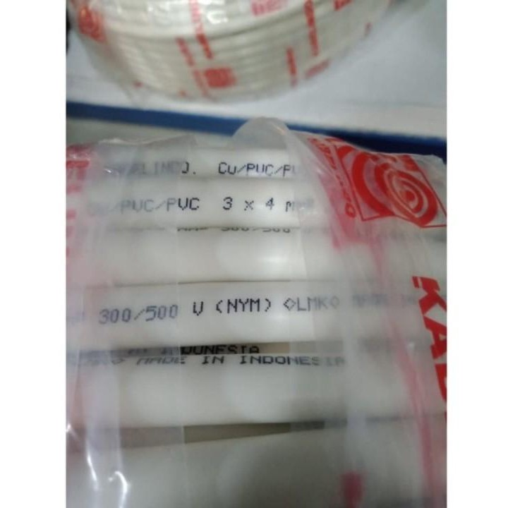 KABEL NYM UKURAN 3 X 4mm @100METER. MERK KABELINDO (LINDO)