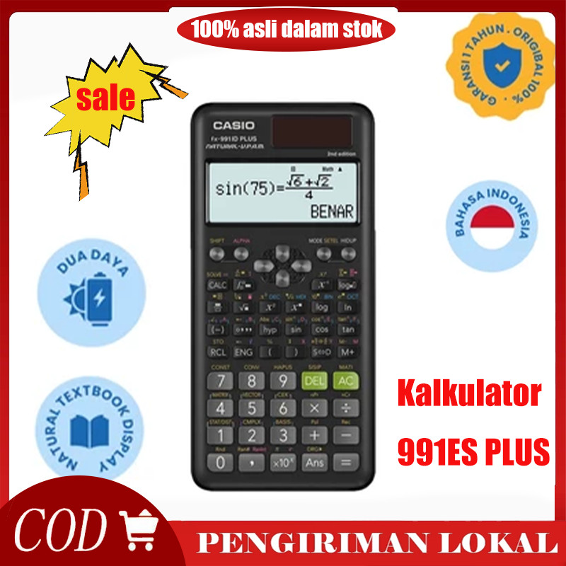 

Casio Calculator Scientific FX 350 ES PLUS - Kalkulator Casio Sekolah Kuliah FX-350ES PLUS