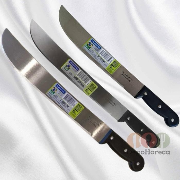 Terbaru TRAMONTINA Pisau Sembelih Machete 26600 12 14 16 18 inch gagang hitam - 12” - 26600/012