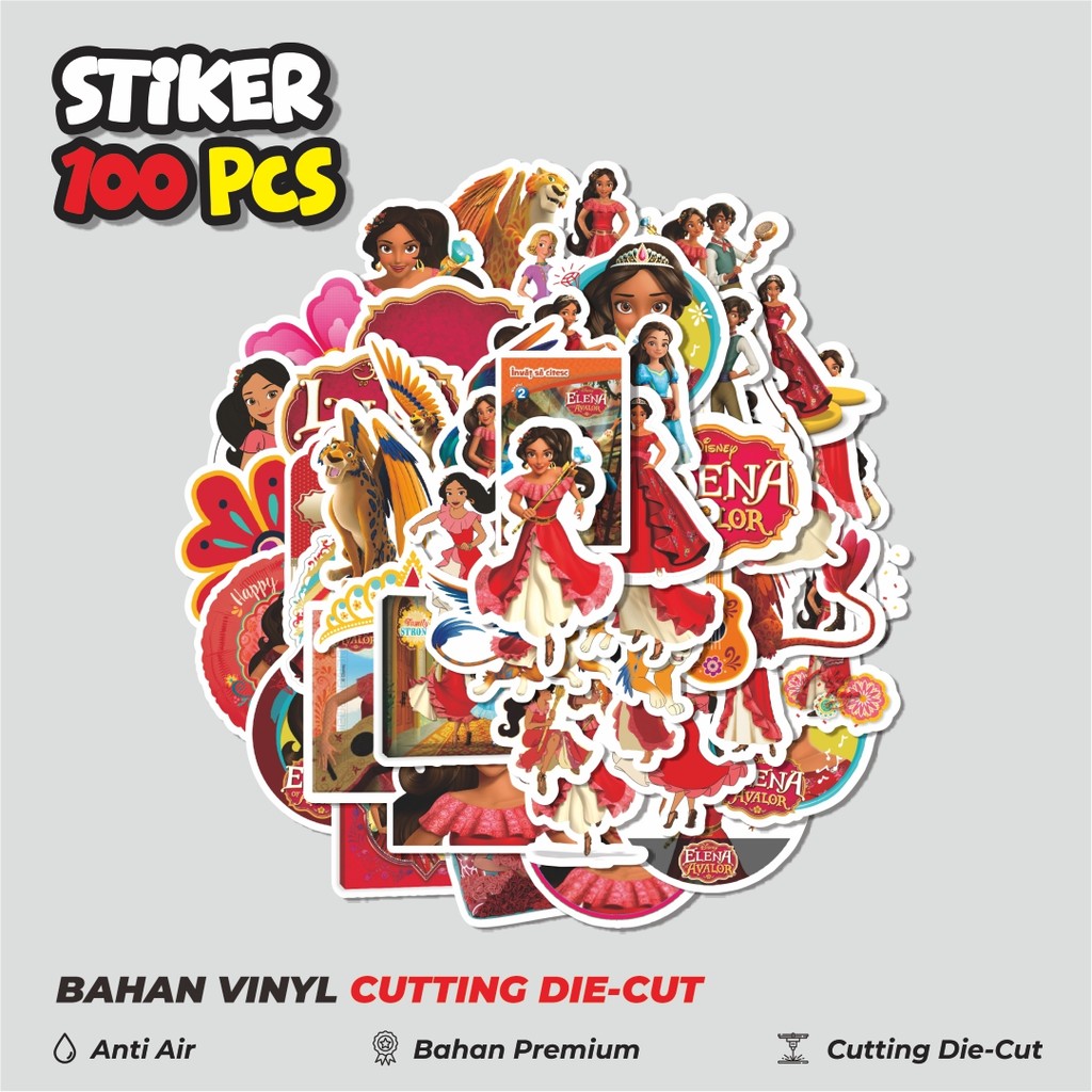 

Terbaru! 50 pcs Stiker Disney Series Elena Of Avalor Character Mix Dekorasi Lucu Kreatif untuk Notebook, Skateboard, HP