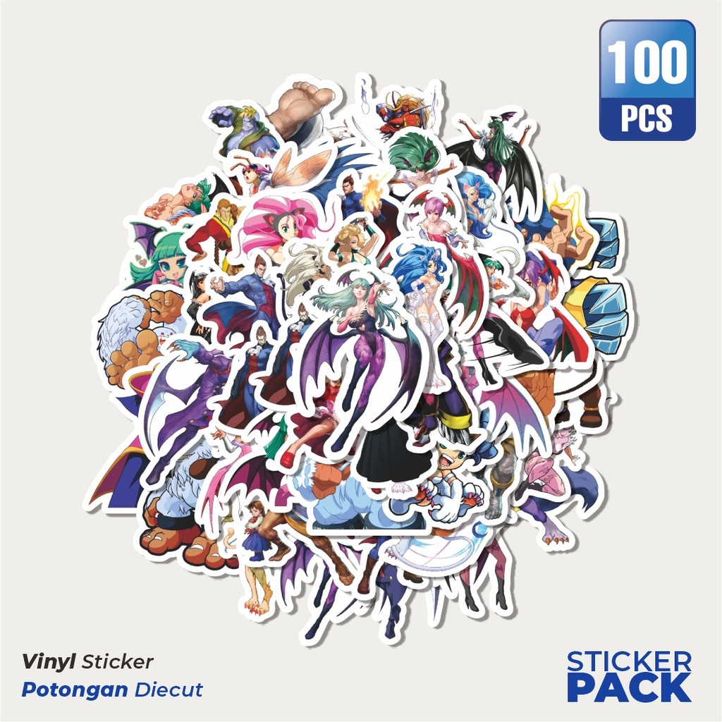 

Super Hemat! 100 PCS Stiker Video Game Series Darkstaker Character Mix Dekorasi Lucu Kreatif untuk Notebook, Skateboard, HP