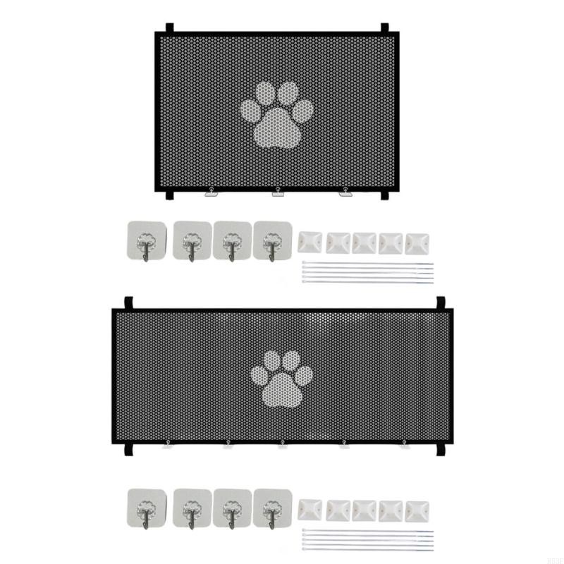 R53F Retractables Pet Gate Portable Baby and Pet Gate Expandable Baby Gate