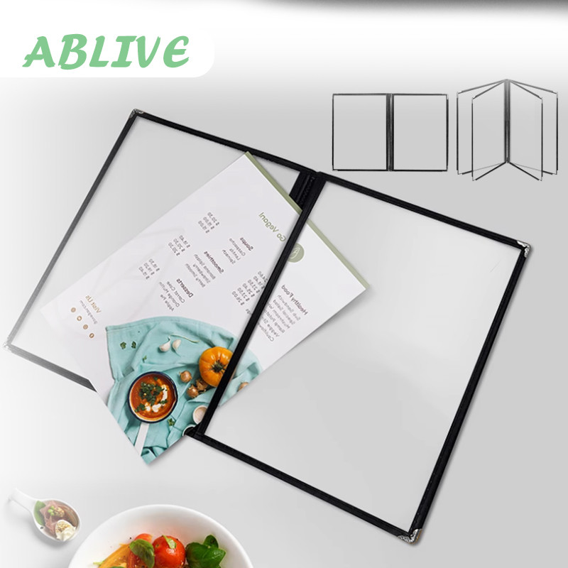 Binder Menu A4 Buku Menu Makanan Daftar Menu Cover Pelindung Menu Restaurant Menu Covers