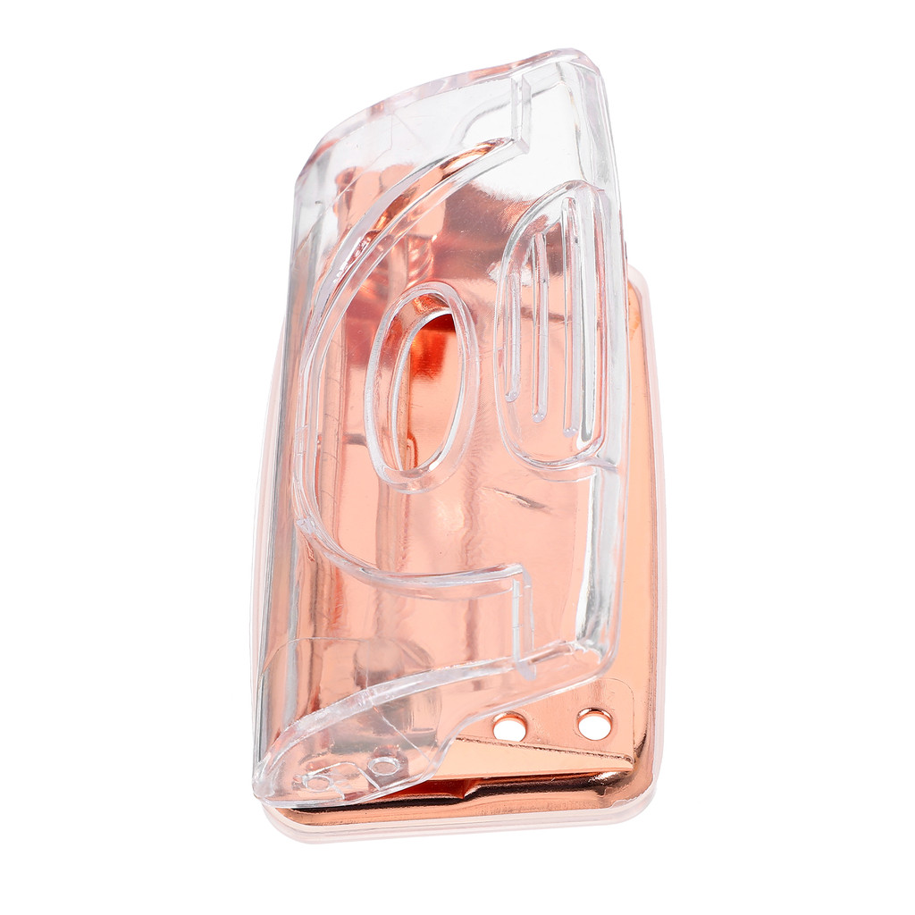 

Rose Gold Hole Punch Small Two Earrings Clear Puncher Double Plastic Portable Travel Office