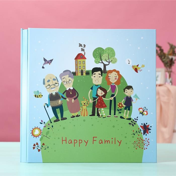 Album  jumbo Scrap book Magnetic / magnetik - Happy Family