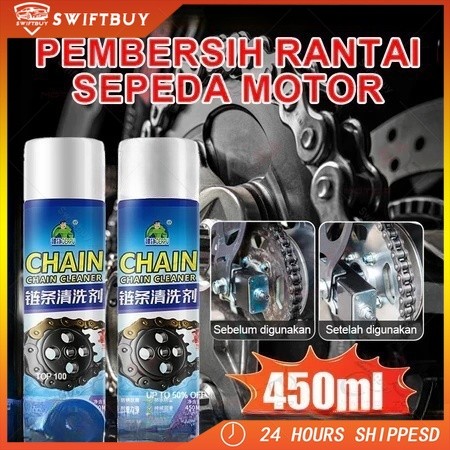 Pilihan Pembalap Profesional Chain Lube Pelumas Rantai Contact Cleaner Anti Karat Pembersih Rantai M