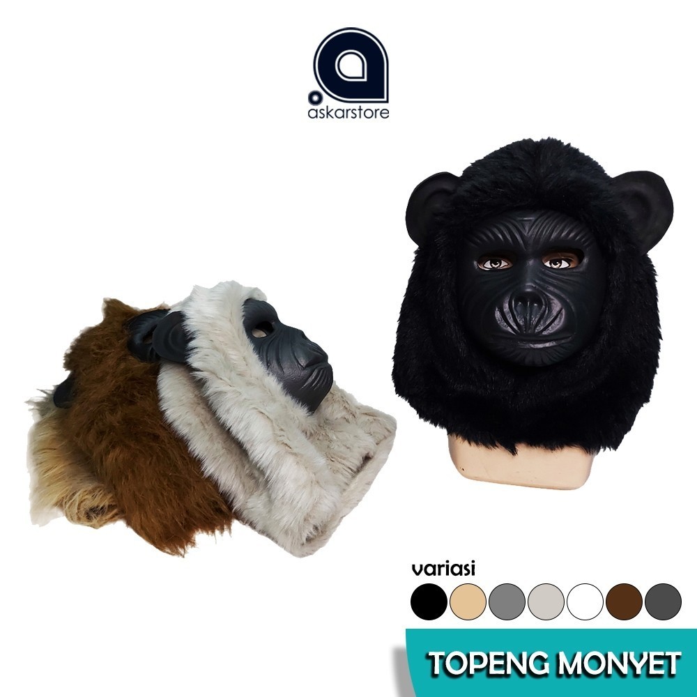 Topeng Monyet Gorilla Bulu Topeng Karakter Monyet