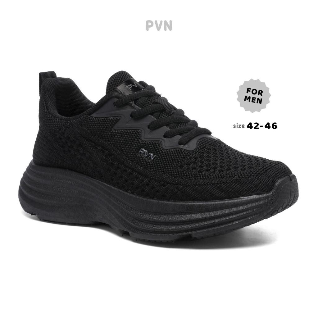 PVN Minji Sepatu Pria Sneakers Sepatu Olahraga Kasual Shoes Hitam 270