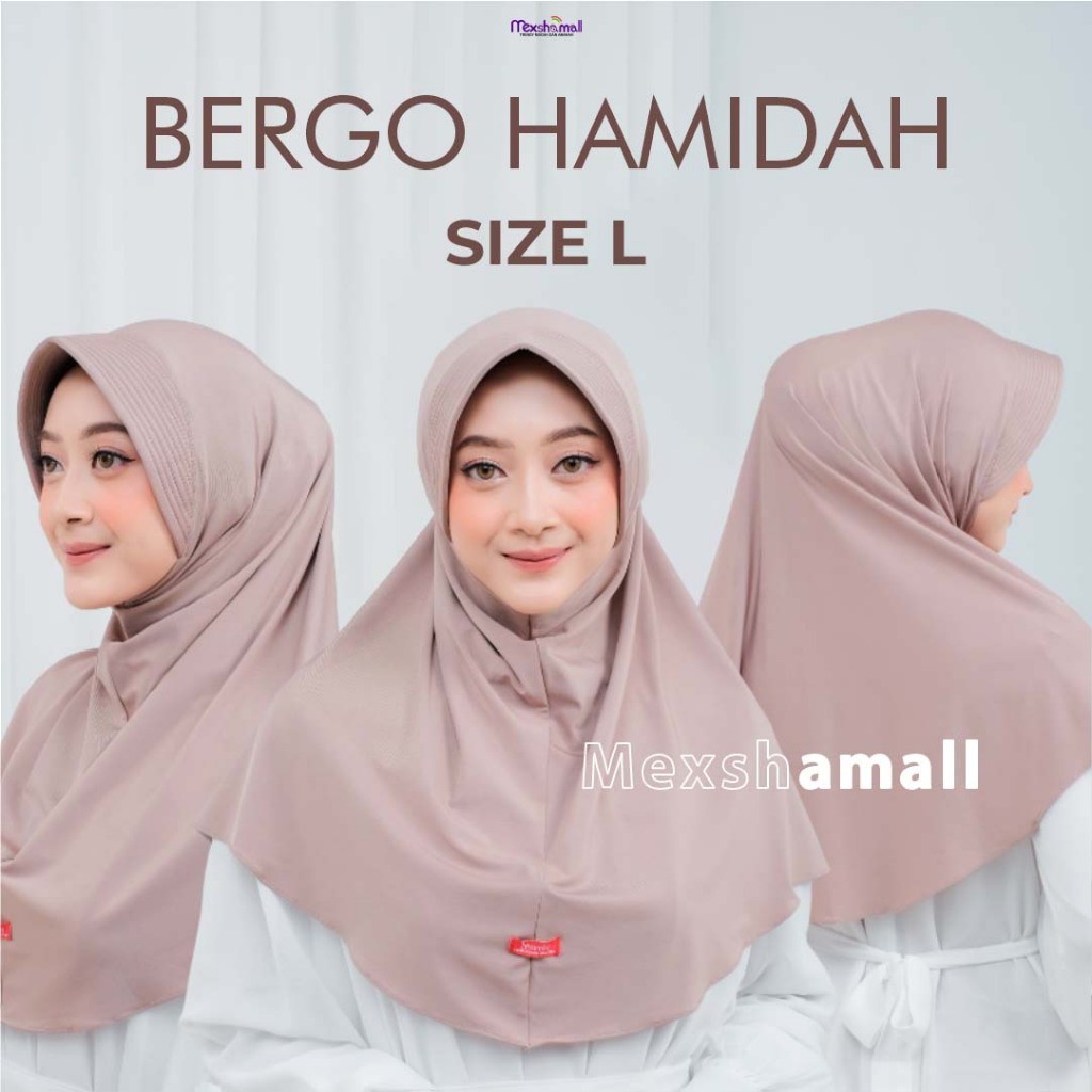 Bergo Instan Hijab Jilbab Bergo Jersey Premium Ukuran L By Shamira