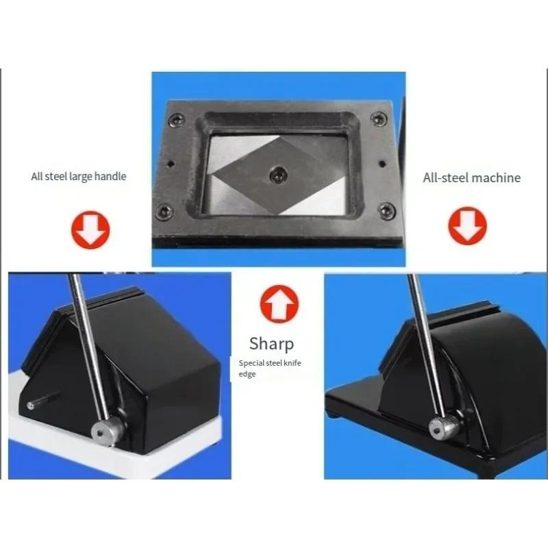 

Small New Manual Heavy-Duty Right-Angle Round Corner Cutting Card Punching Machine PVC Card Cutting Machine Business Card Cuttin