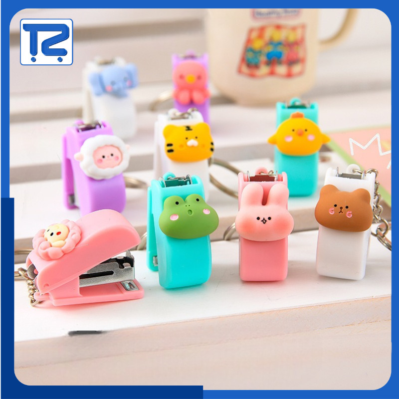 

Gantungan Steples Mini Karakter Lucu Stapler Souvenir Hekter Staples Mini Multifungsi ATK010