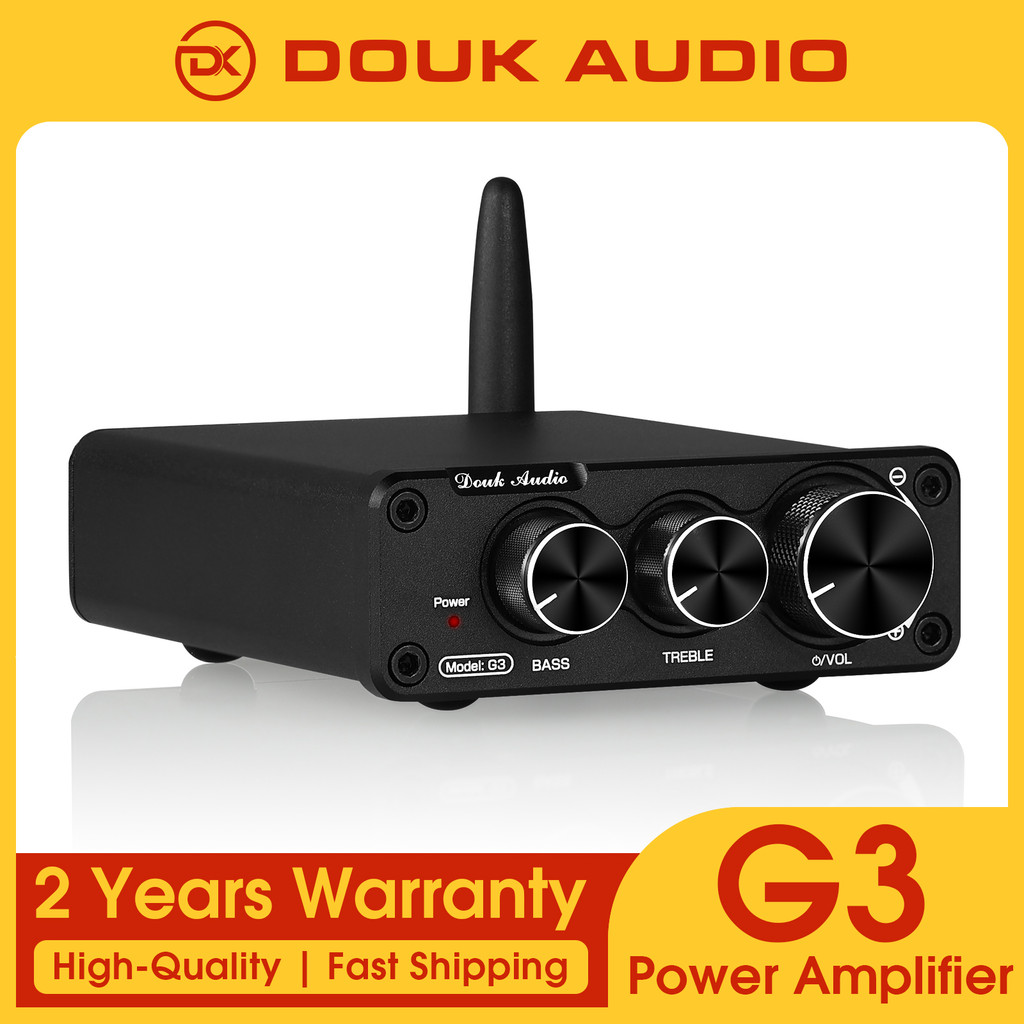Douk Audio G3 Mini Bluetooth 5.0 TPA3116 Digital Amplifier HiFi 2.0 Channel Stereo Audio Amp With Tr