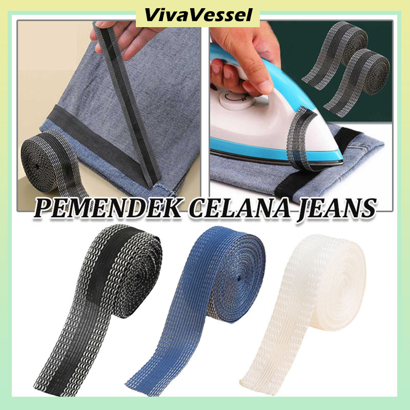 Pant Edge Shorten Self Adhesive/Pemendek Celana Jeans Tanpa Jahit/Tanpa Jahit Self Adhesive Pants Sh