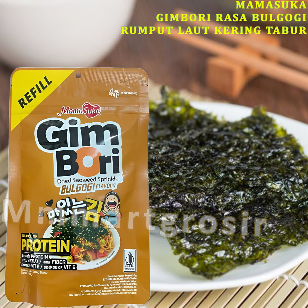 

Mamasuka Gimbori / Rumput Laut Rasa Bulgogi / Rumput Laut Kering Tabur / 60gr