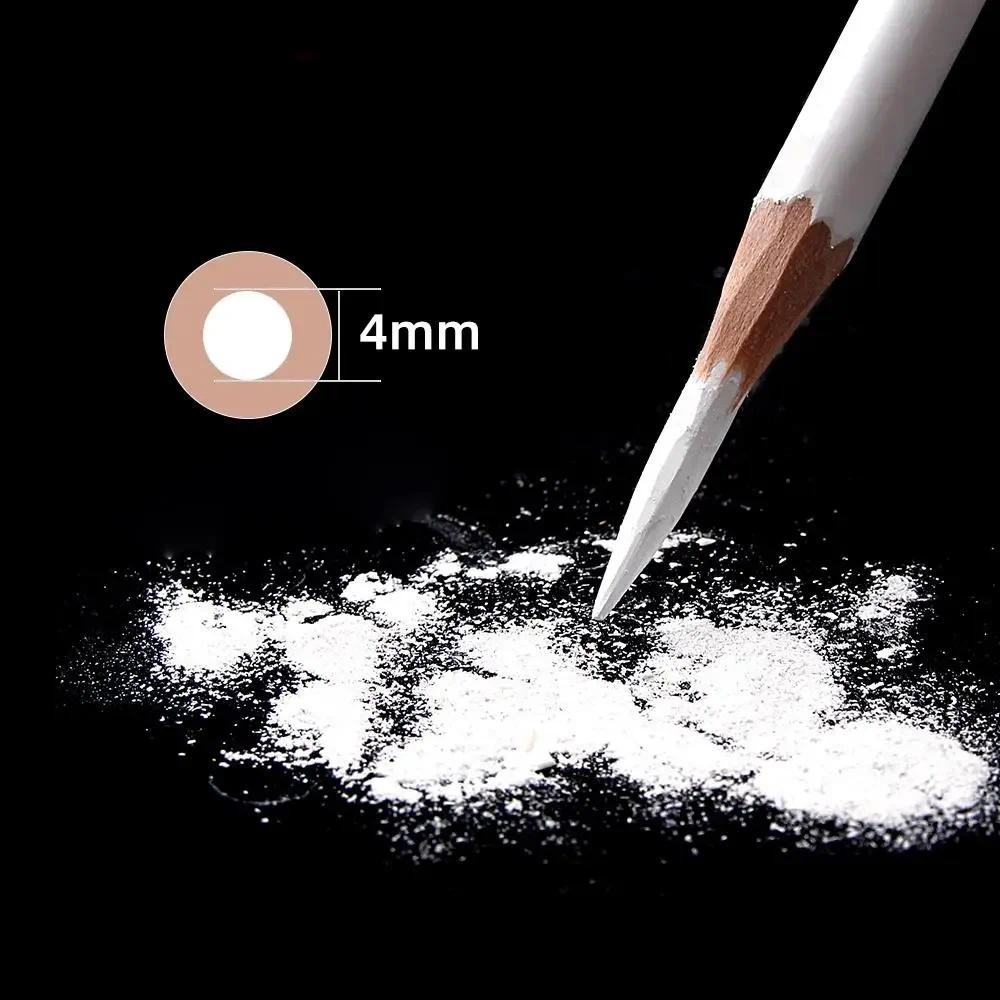 

3PCS Professional White Charcoal Pencils Sketch Highlight White Pencils for Drawing Sketching Shading Blending