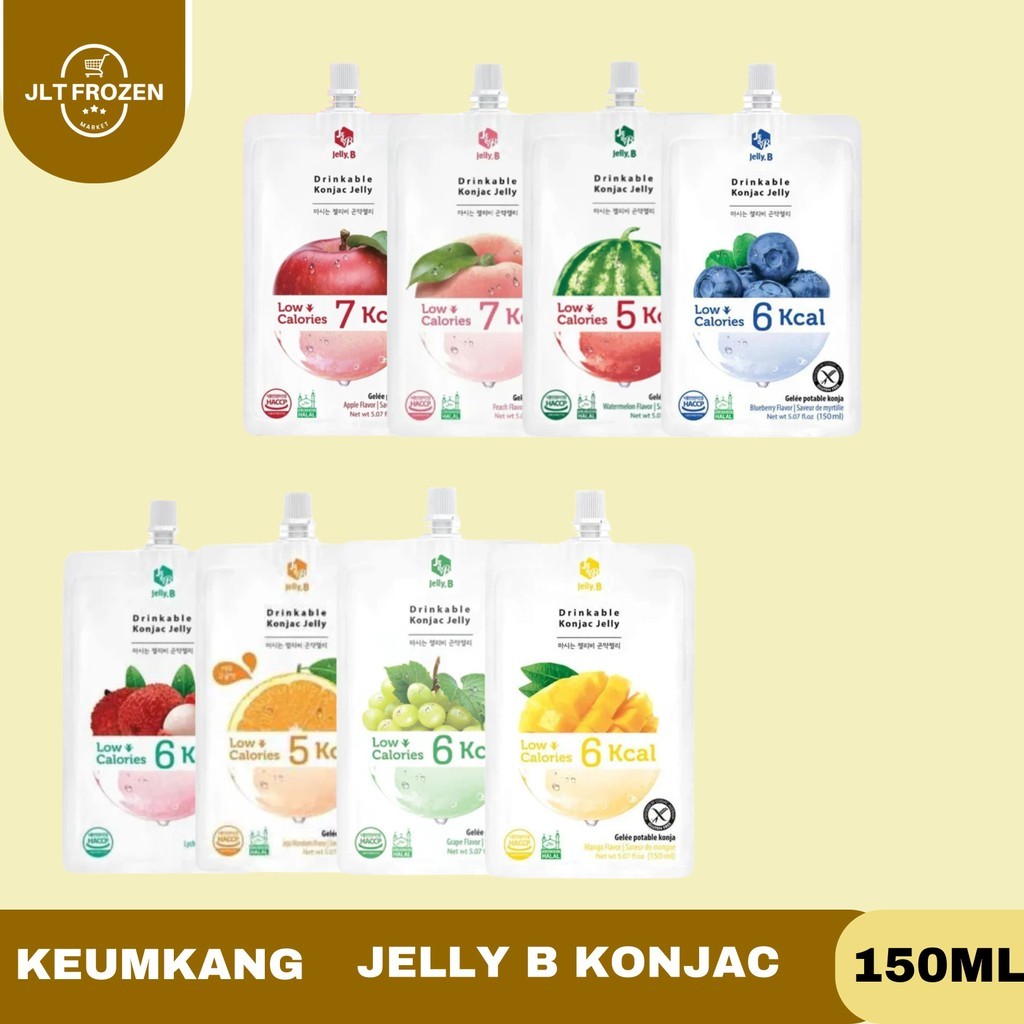 

Keumkang Jelly B Konjac -150ml / Minuman Jelly Rendah Kalori Rasa Apple / Peach / Watermelon / Blueberry / Lychee / Jeju Mandarin / Green Grape / Mango
