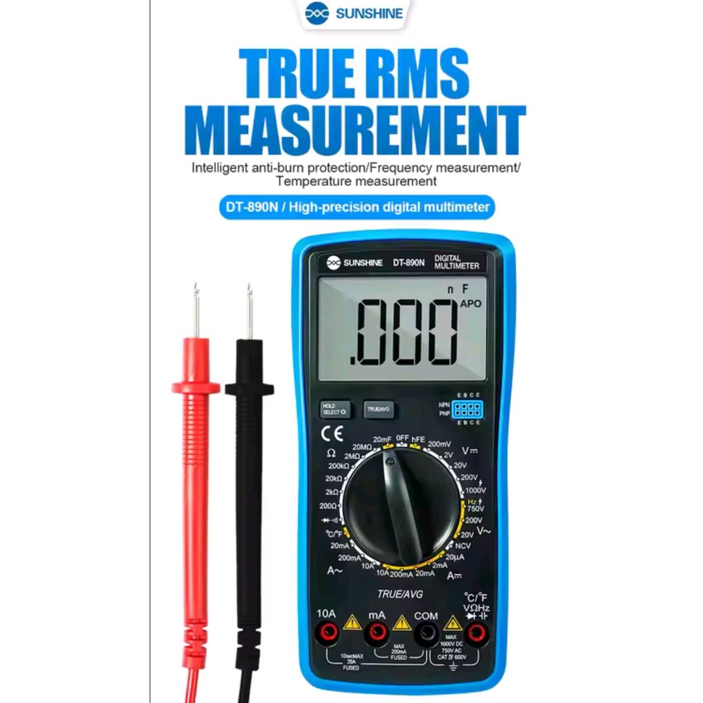 Multitester Digital Sunshine DT-890N