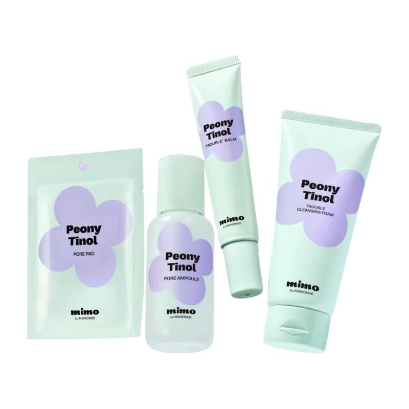 MAMONDE Mimo by Mamonde Peony Tinol Ampoule | Cleansing Foam | Toner Pad | Balm Mamonde
