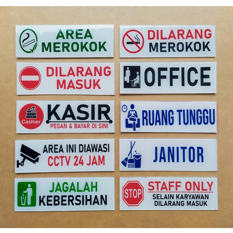 

Sign Akrilik 10x30 cm Custom Jagalah Kebersihan, Stiker Office, Kasir, Cctv, Dll_Melayani Custom
