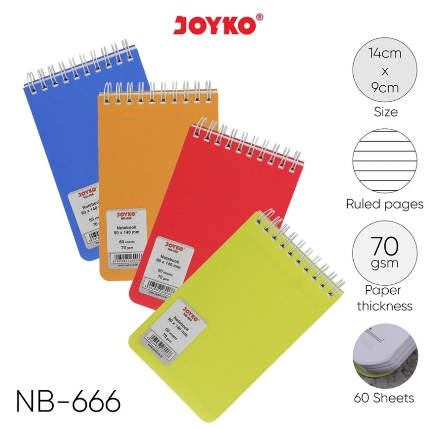 

Joyko Notebook Diary Agenda Buku Catatan Bergaris NB-666 60 Lembar