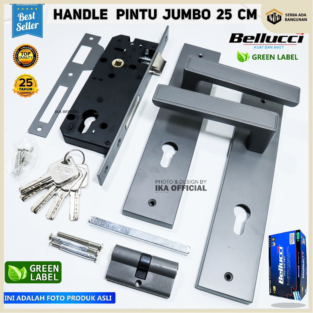 Kunci pintu top grande silinder handle pintu komplit / KUNCI PINTU TOP GRANDE ROYAL 25 CM LARGE /KOM