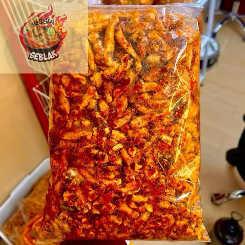 

Seblak krispi BASRENG PEDAS EKSTRA DAUN JERUK 250GR BASRENG VIRAL PEDAS DAUN JERUK