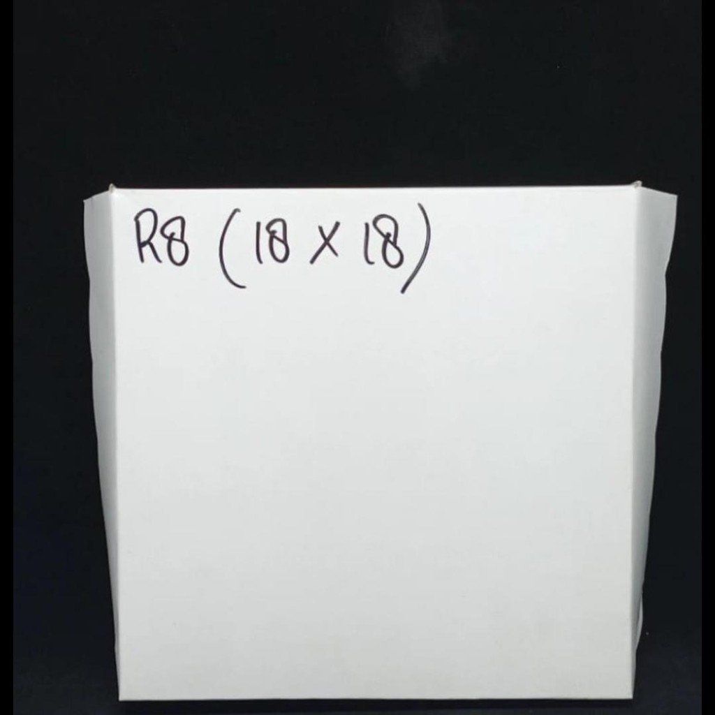 Dus Nasi Kotak Putih Polos R8 Ukuran 18x18