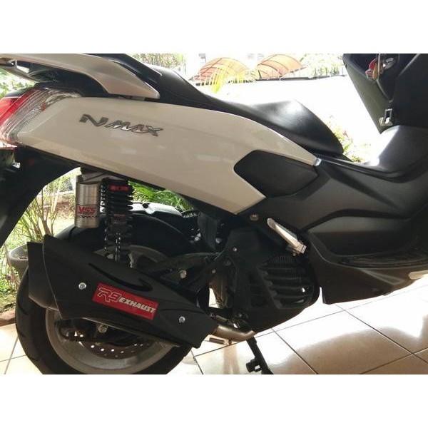 Knalpot R9 Misano Black Series untuk NMAX PCX AEROX Vario Beat Fullset Iron