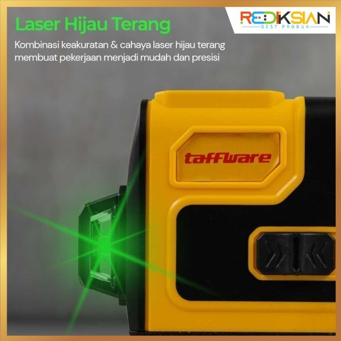 Laser Level Taffware Self Leveling Keramik Tile Meter 12 Line Remote
