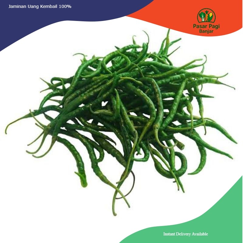

Cabe Keriting Hijau / Berat 250 gram