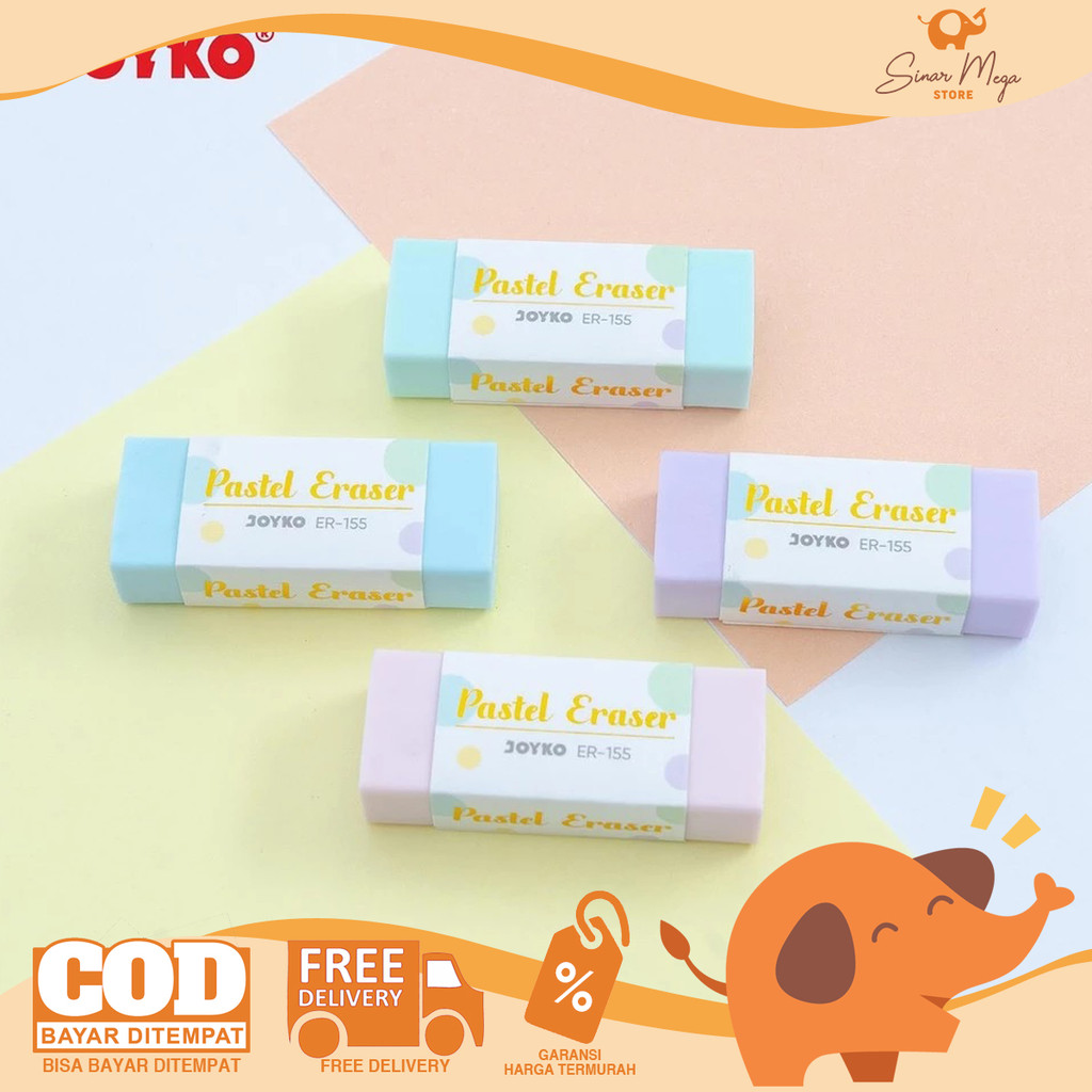 

JOYKO ER-155 Pastel Color Eraser - Penghapus Karet Lucu SATUAN Murah