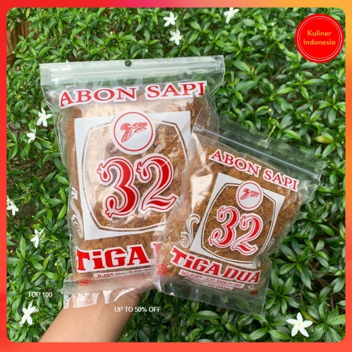 Abon Daging Sapi Asli Cap 32 250 gram Halal