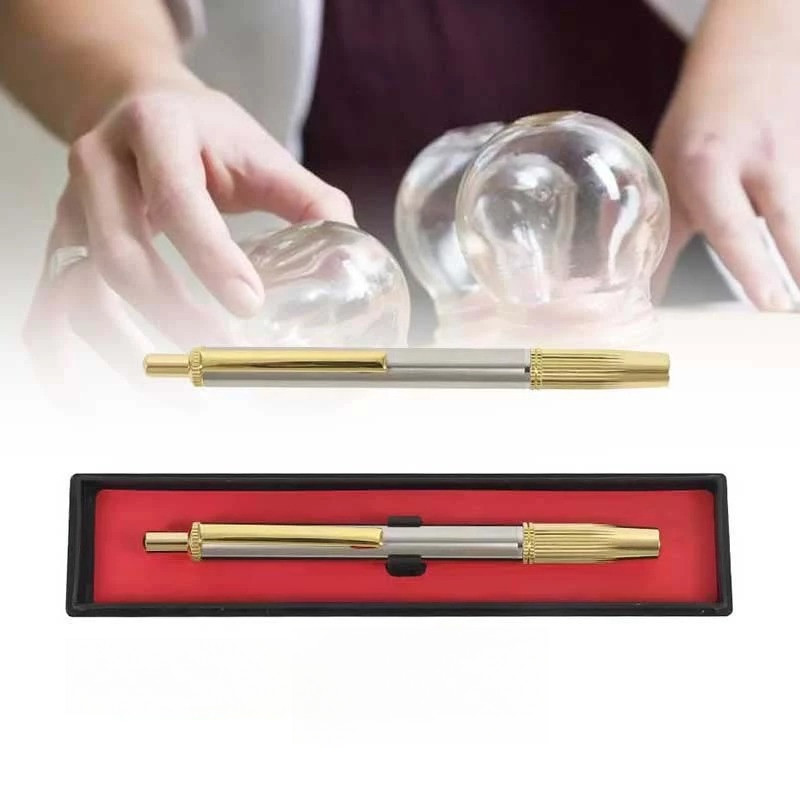 Lancet Bekam Adjustable Pen Bekam Otomatis Jarum Ambil Darah Pulpen Cek Darah Stainless Lancet Pen
