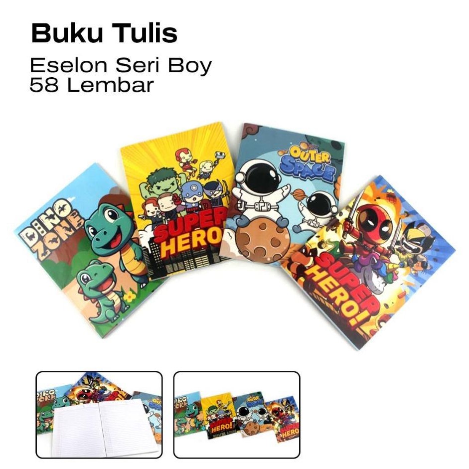 

♚10pcs Buku Tulis Garis Eselon 58lembar /1Pak Buku Tulis Eselon 58LBR♚