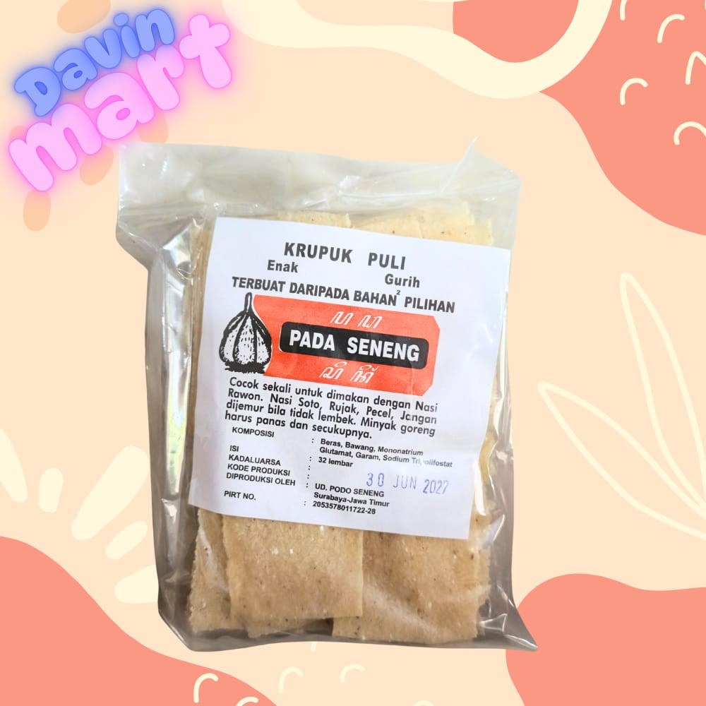 

Kerupuk Puli mentah PADA SENANG 32 lembar