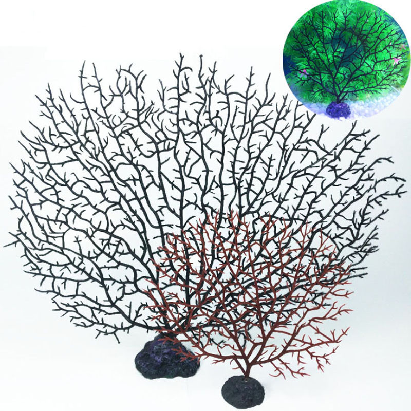 Tree Shape Resin Coral Aquarium Decoration Fishing Fish Tank Landscaping Decor Sea Iron Tree Plastic