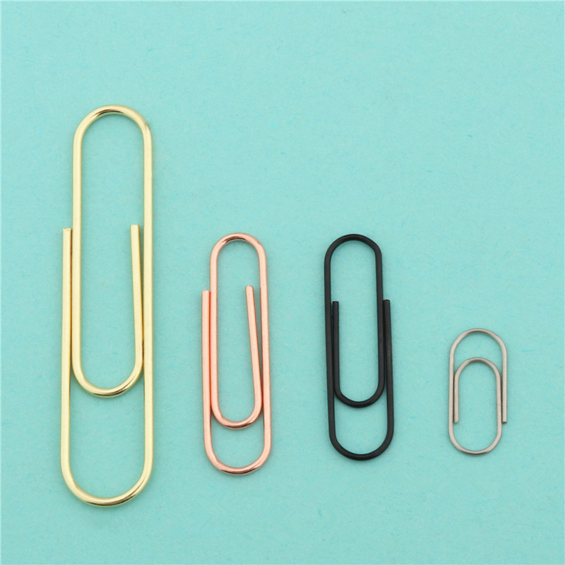 

High Quality 28/33/50mm Notebook Bookmark binder Paperclips Accessories Paper Clips Binding Supplies Student Office Stationary