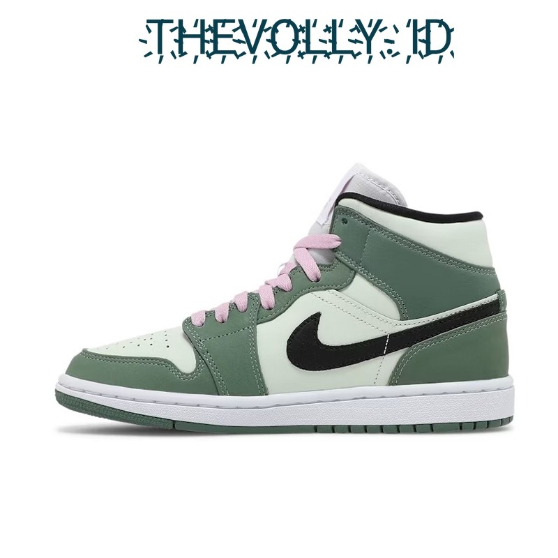 Sepatu Nike Air Jordan 1 Mid Dutch Green BNIB Original / Sneakers Pria