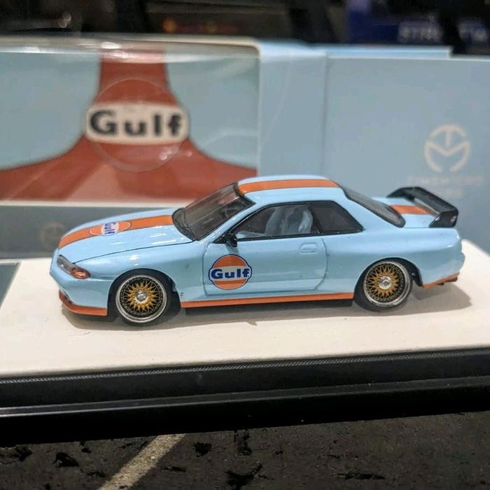 EX99... Diecast Time Micro TimeMicro Nissan Skylinr GTR R32 Gulf Livery Swap Velg