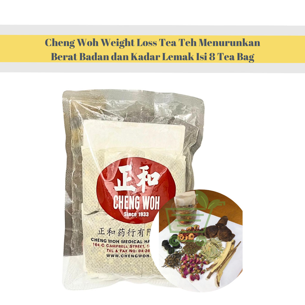 

Cheng Woh Weight Loss Tea Teh Menurunkan Berat Badan dan Kadar Lemak Isi 8 Tea Bag