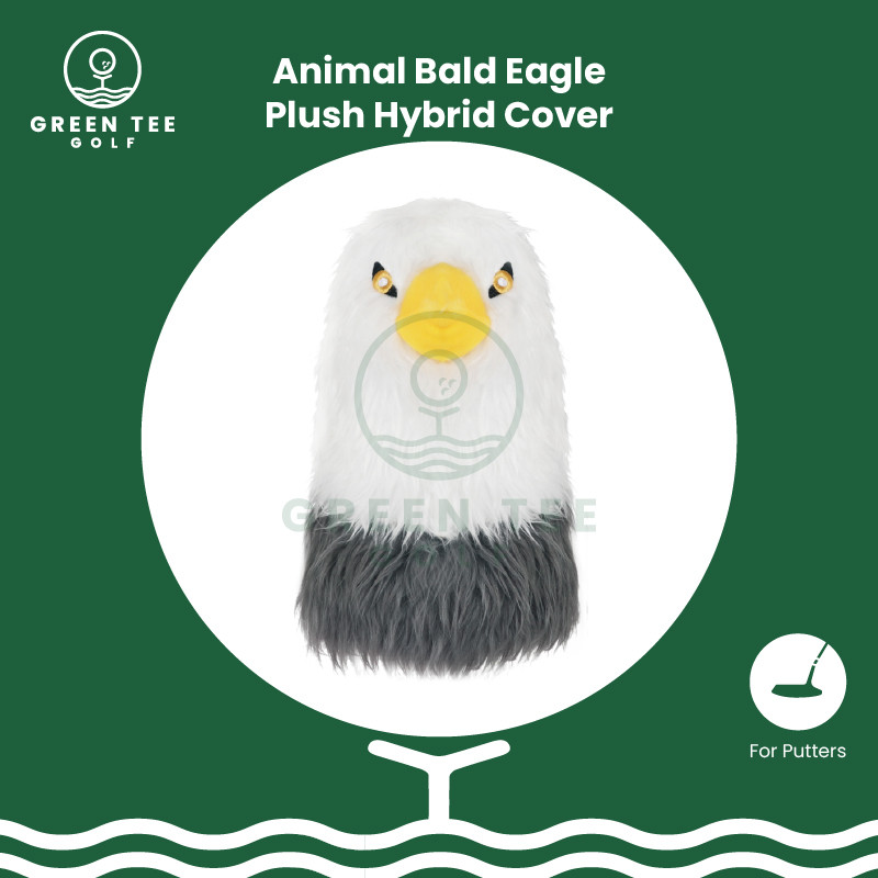 Golf Bald Eagle HYBRID Plush Cover - Golf Head Cover Bald Eagle Sarung Pelindung Stik Golf untuk Hyb
