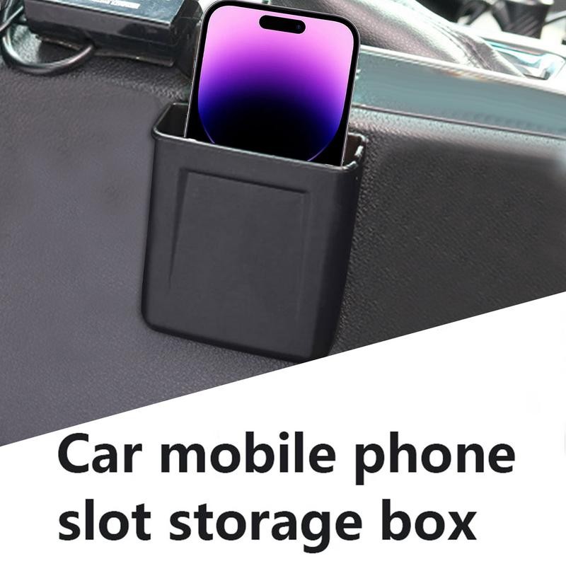 Car Dash Organizer Sticky Adhesive Storage Box Car Seat Storage Box Portable Car Storage Box Console