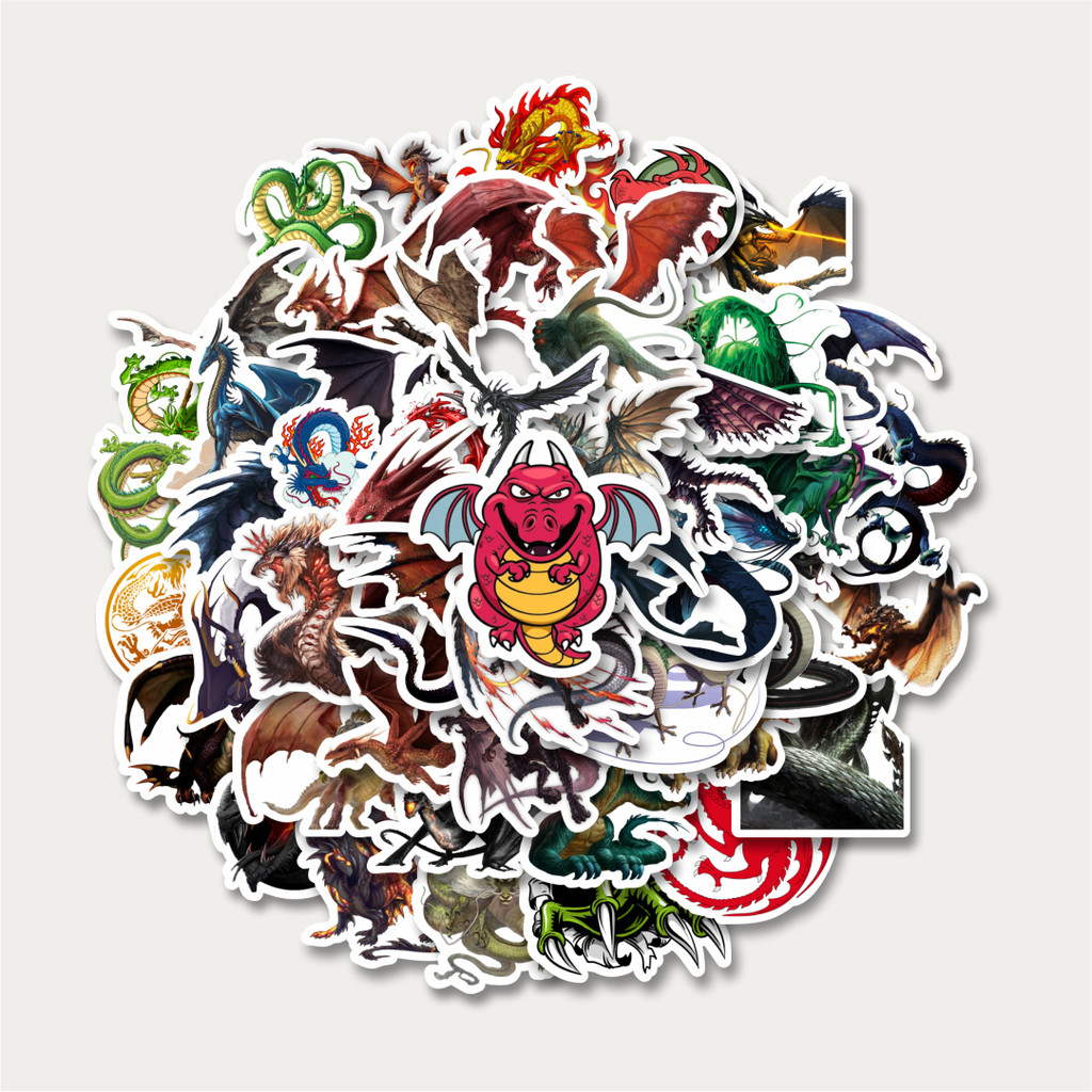 

Sticker Pack Stiker Dragon Illustration Mix 2 [Ilustrasi Naga] | Sticker TUMBLR | Stiker LAPTOP KOPER HELM