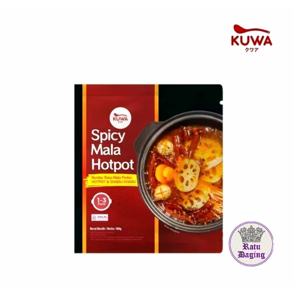 

KUWA Spicy Mala Soup Hotpot Halal MUI Kuah Shabu Kaldu Pedas Mala 100gr