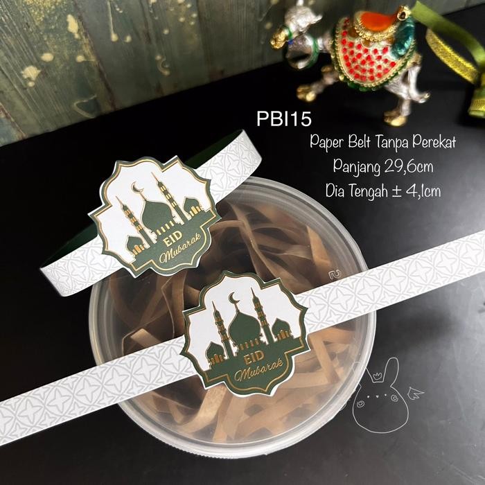 

TERBARU!! PBI Paper Belt Idul Fitri/ Lebaran/ Eid Mubarak/ Sleeve/ Kertas Sabuk - (PUTIH) PBI15