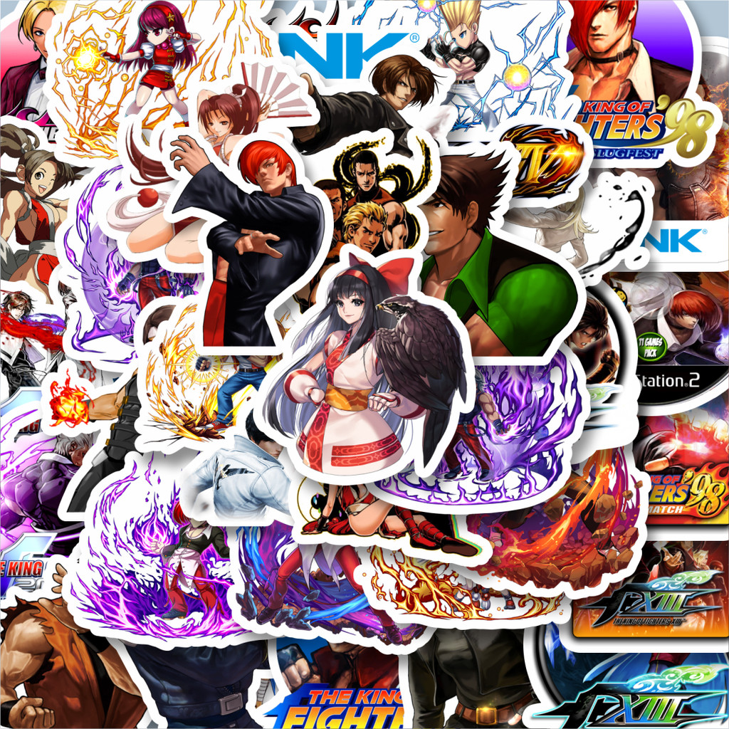 

100PCS Lucu Stiker Game Series King Of Fighter Character Mix 1 Stiker Aesthetic Stiker Anti Air Stikers Berperekat Waterproof sticker decal buat Motor Helm Buku Journal Koper Casing HP Laptop Botol Minum Hadiah anak