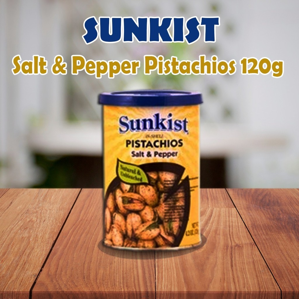 

Sunkist Salt & Pepper Pistachios 120 Gr