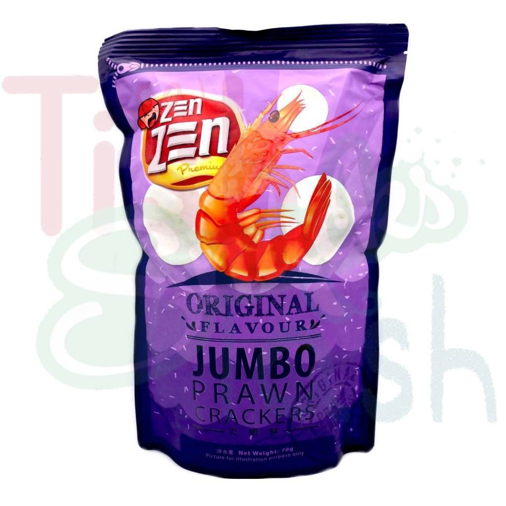 

Krupuk Udang Zen Zen Jumbo Prawn Crackers Original 70gr KEMASAN BESAR