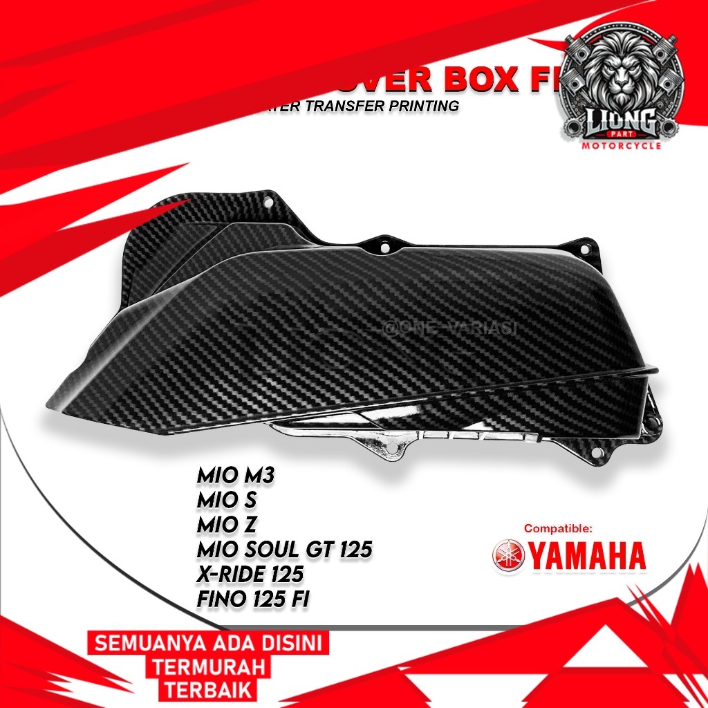 LIONGPART - COVER TUTUP BOX FILTER CARBON MIO M3 125 FINO 125 XRIDE 125 CARBON