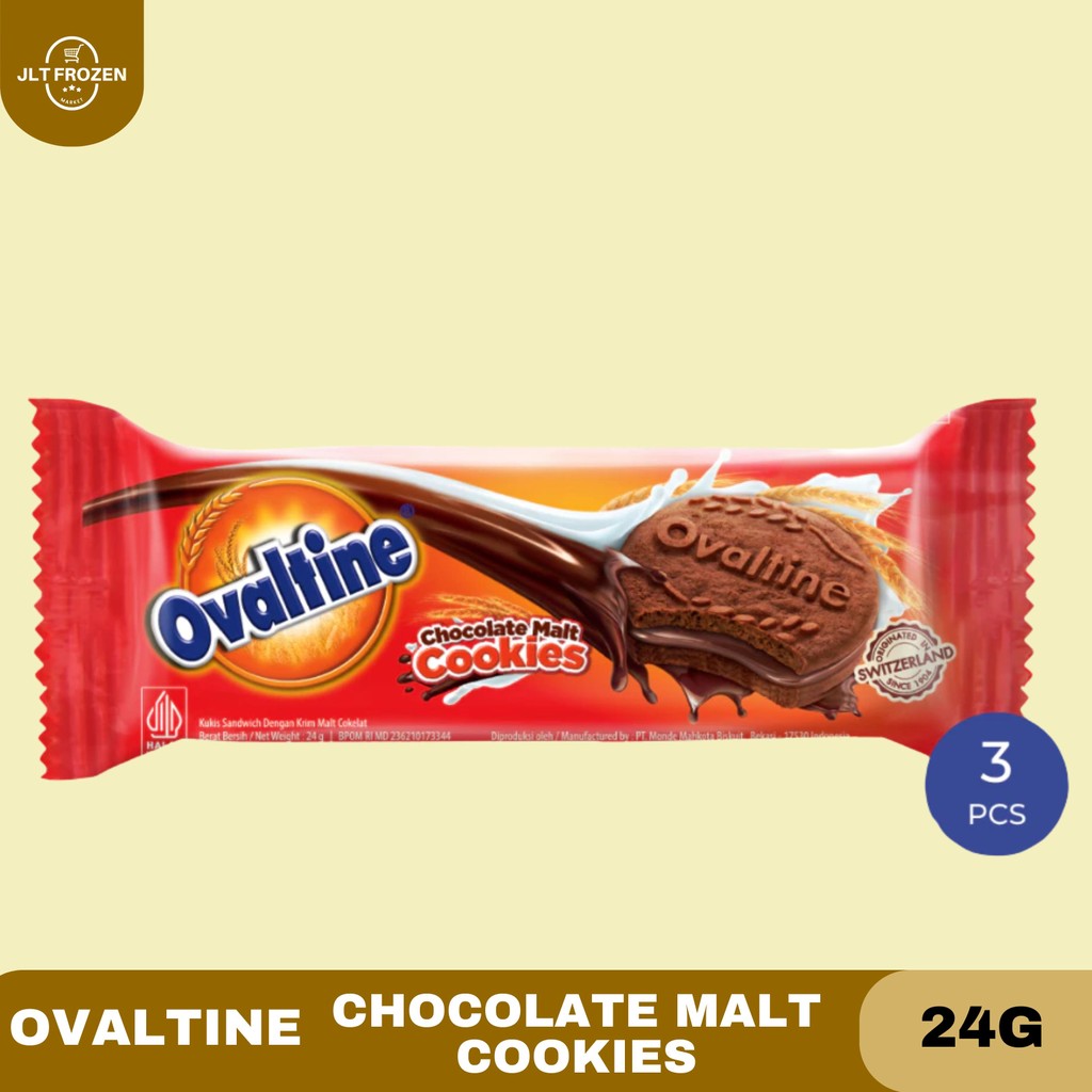 

Ovaltine Chocolate Malt Cookies 24g - 1PC / Cookies Chocomalt / Cookies Chocolate